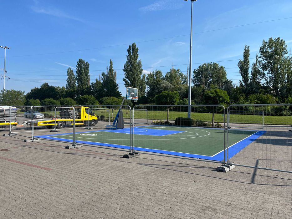 Ogrodzenie Budowlane Ażurowe Tymczasowe Mobilne Owalne 3,5m x 2m Panel