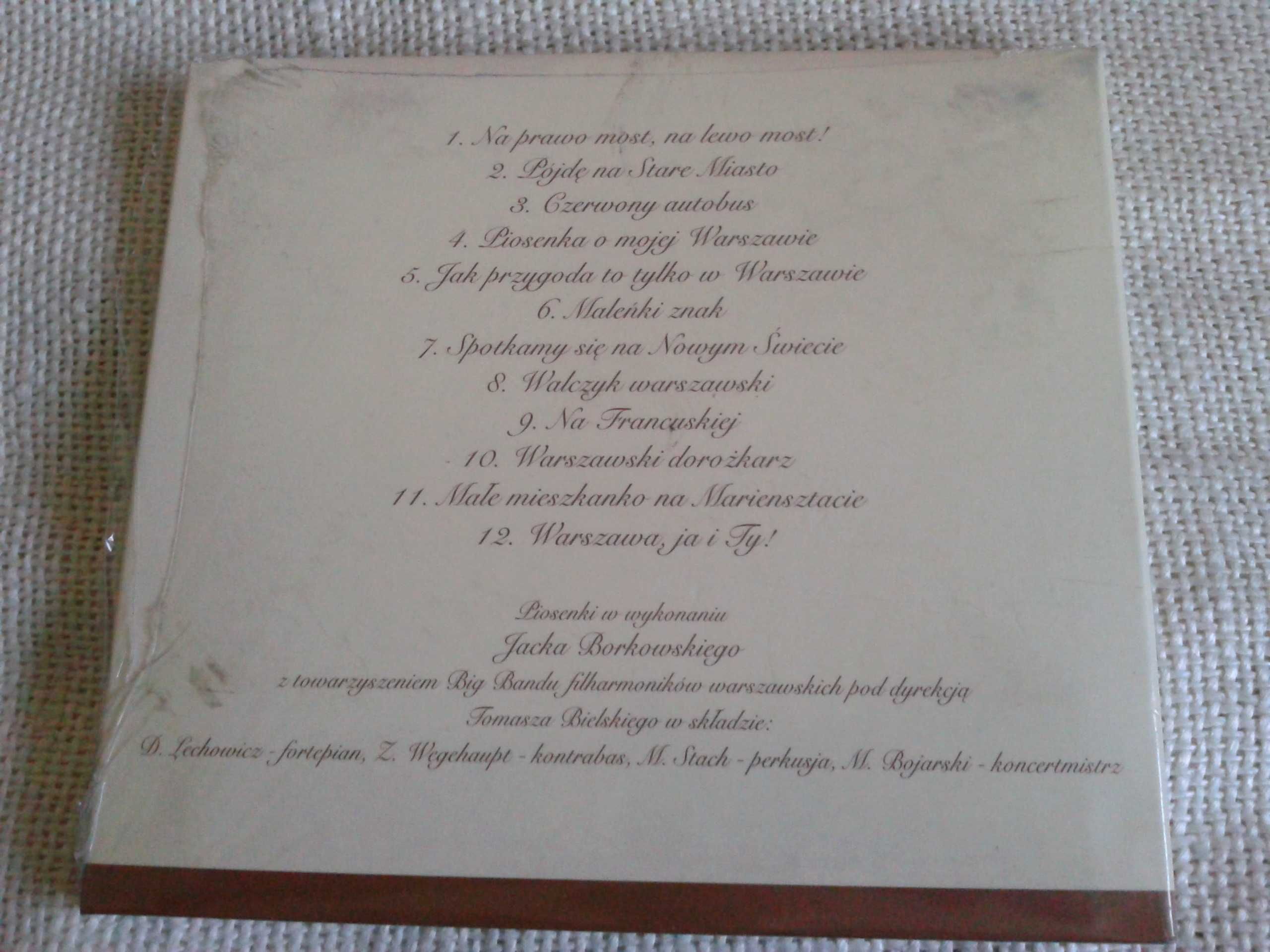 Jacek Borkowski - Piosenki O Mojej Warszawie  CD