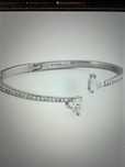 Браслет Swarovski Mesmera Attract Bangle with Heart Rhodium Plated