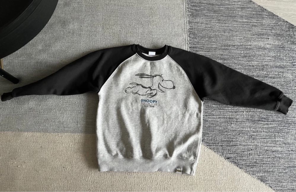 Szaro- czarna bluza Snoopy Zara