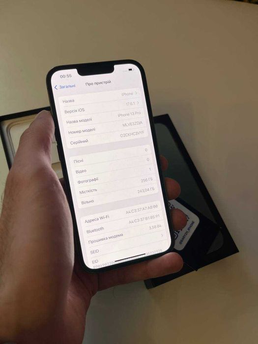 Iphone 13 pro 256 gb, ідеальний стан, айфон 13 про 256 гб