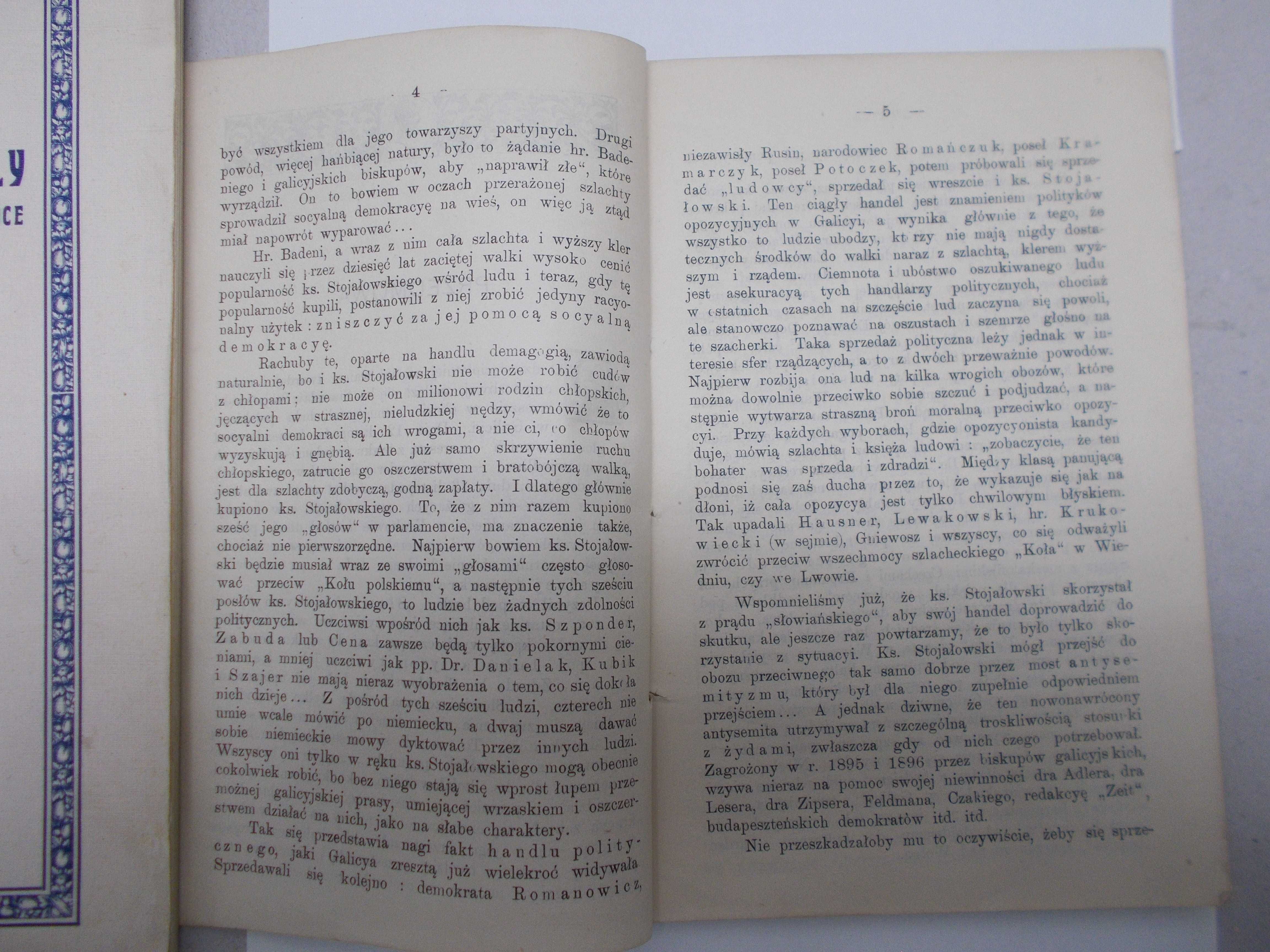 Ksiądz Stojałowski w świetle swoich własnych słów i listów - wyd. 1898
