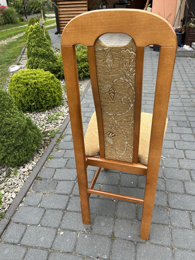 Krzesla drewniane 6 sztuk do salonu
