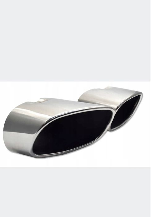 Końcówki wydechu tłumika INOX 2 sztuki chrom BMW x5