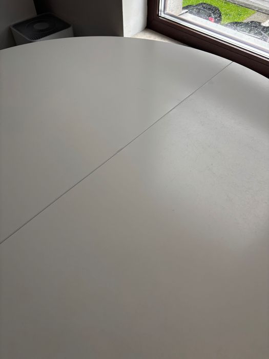 Stół okrągły rozkładany ikea ingatorp biały