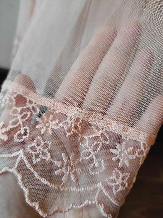 Świąteczna Waikiki sukienka z tiulem i koronką różowa strój 110 116