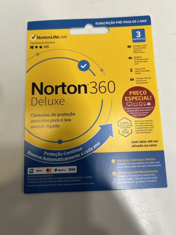 Norton Antivirus 360 - Licenca 3 PCs