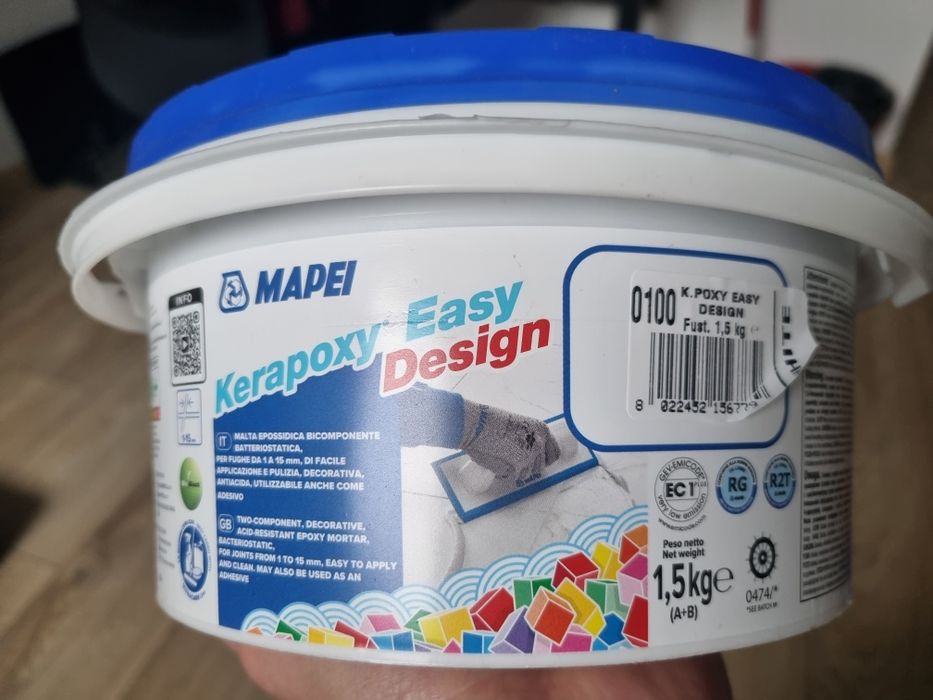 MAPEI fuga epoksydowa KERAPOXY EASY DESIGN 100 biały 1.5kg.