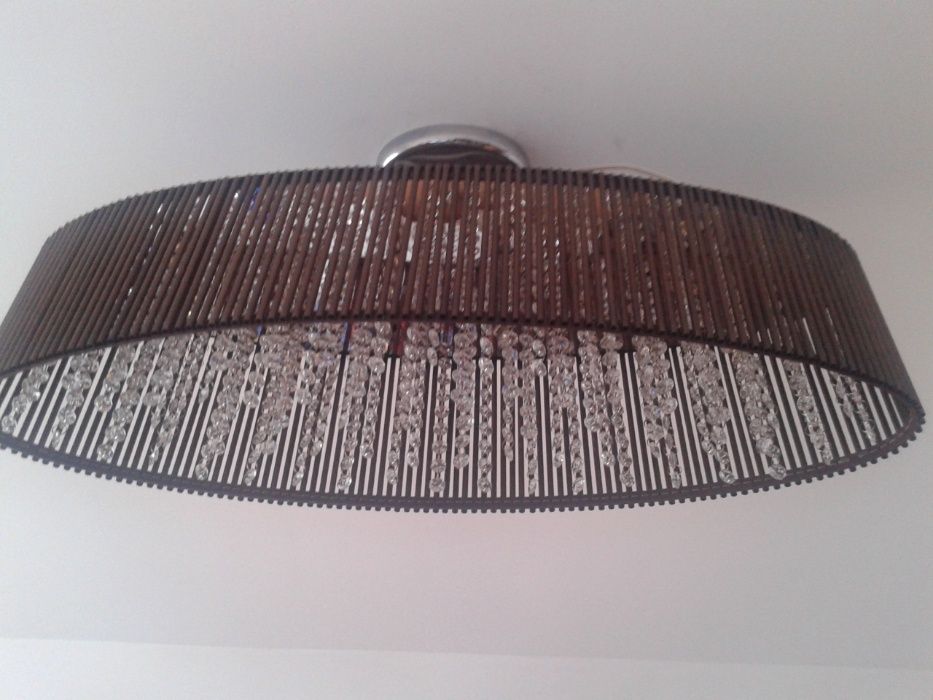 piękna lampa brązowa ze szklanymi kamieniami w sklepie kosztuje 1000zł