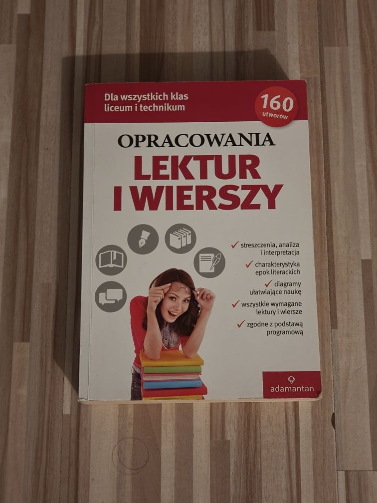 opracowania lektur i wierszy książka do matury