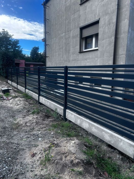 Ogrodzenia, przęsła spawane, przęsła palisadowe nowoczesne ogrodzenie