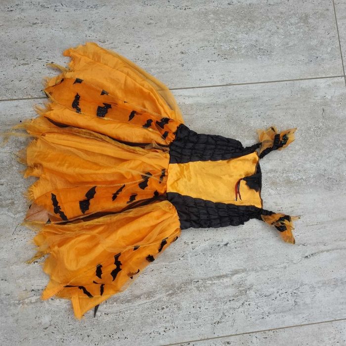 Sukienka 110,116,122 nietoperza Halloween kostium przebranie strój