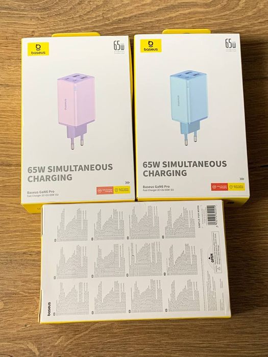 ‼️Зарядне Baseus GaN6 Pro 65W для ноутбука телефона зарядка базеус 65в