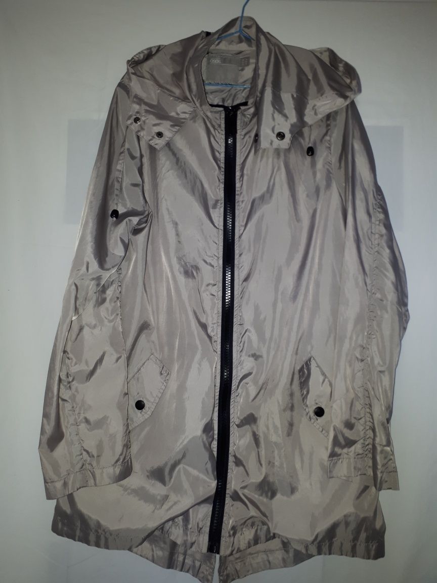 Asos Srebrna Parka 38 szwedka