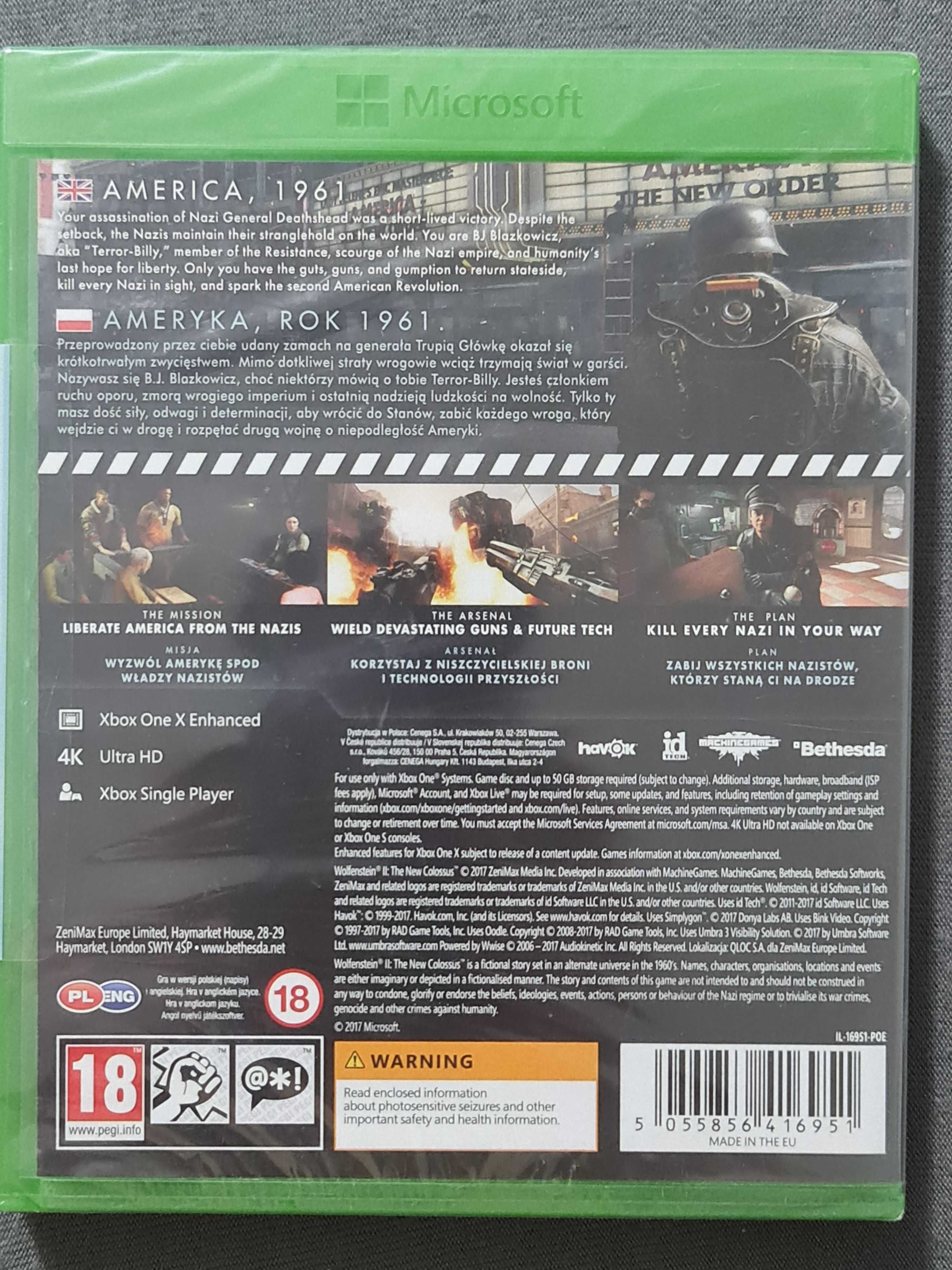 WOLFENSTEIN II The New Colossus Microsoft Xbox One SERIES X