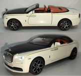 Rolls-Royce DAWN модель 1:24 NEWAO Toys Металл звук  свет Бело-чёрная