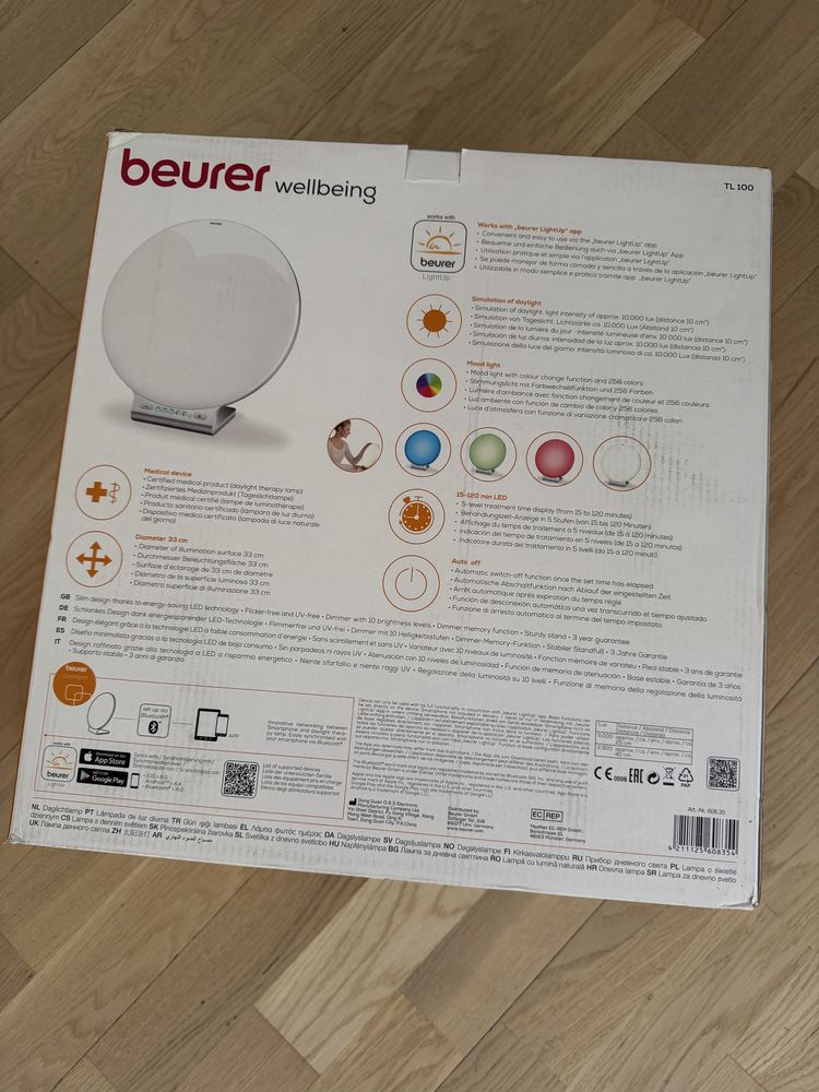 Beurer wellbeing TL-100 lampa antydepresyjna do terapii swiatlem