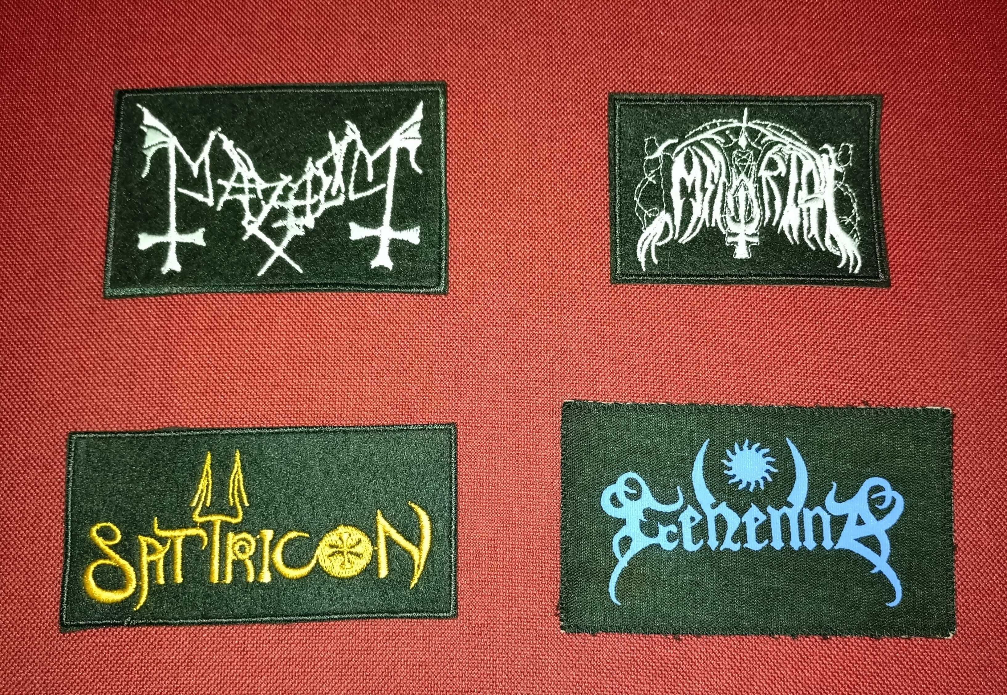 naszywka Mayhem, Immortal, Satyricon, Gehenna - zestaw