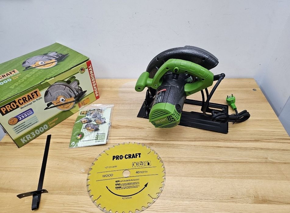 255мм Диск 3000Вт 85мм Пропил Дисковая пила Procraft Мощная Гарантия