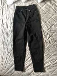 Spodnie jeansy czarne Mom H&M Divided 34 nowe