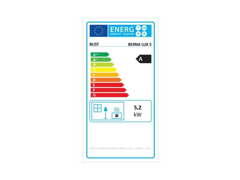 Piec kominek wolnostojący BLIST BERNA LUX S / EKONOMIK LUX LM – 8 kW