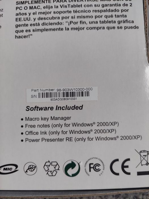 Графічний планшет Vistablet WCK-C121