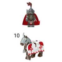 Nowe klocki Rycerz z koniem kompatybilne z Lego