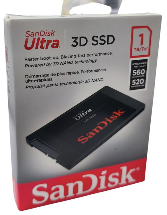 NA LEWARA nowy SanDisk SSD Ultra 3D 1TB 560/520 MBs SDSSDH3-1T00-G26