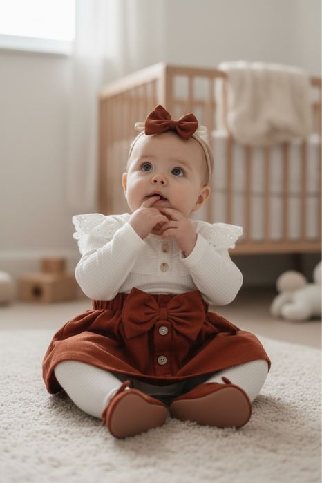 Komplet niemowlęcy dziewczęcy 74/80