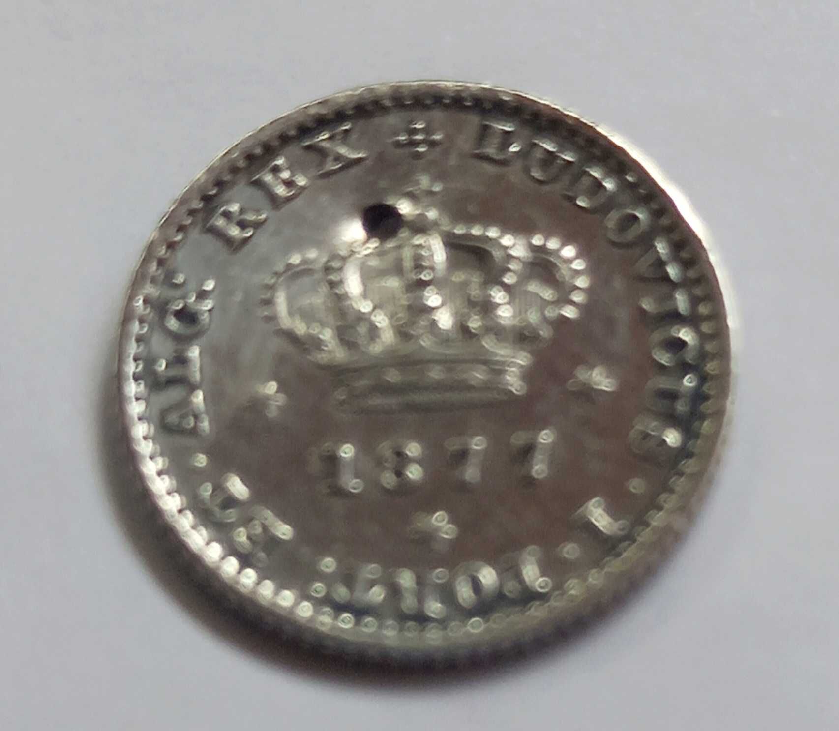 Moeda 50 reis de 1877