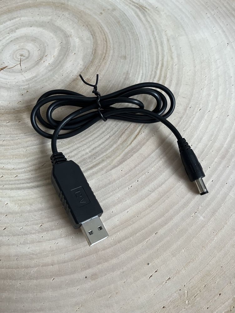 USB Кабель питания 12V для подключения роутера, модема от Power Bank