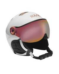 KASK narciarski nowy kask white pink gold rozmiar 58