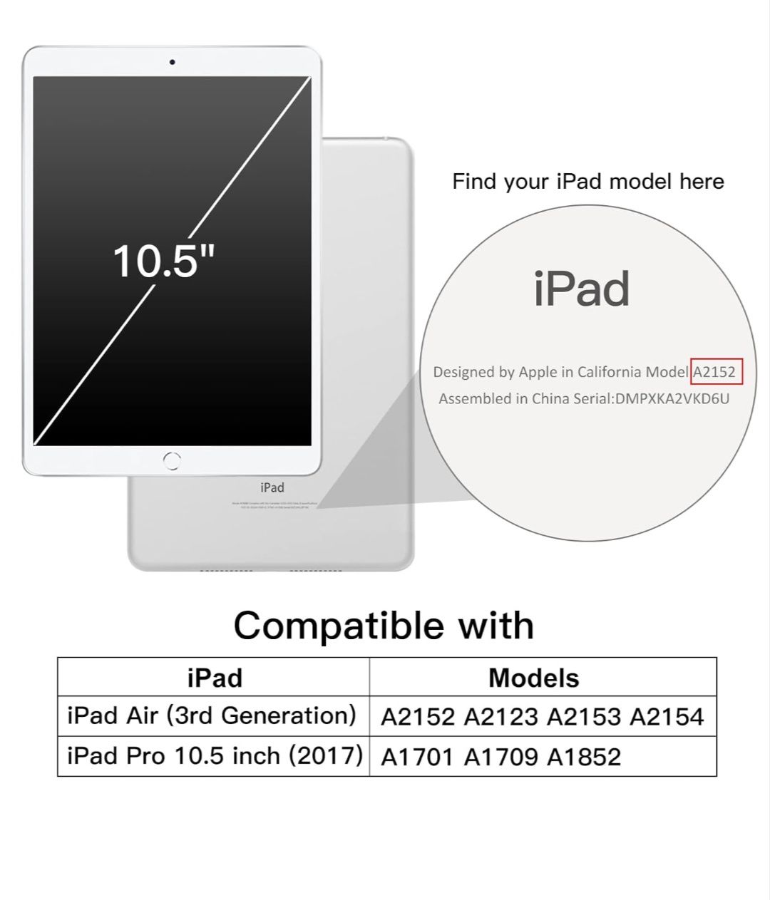 JETech Etui dla iPad Air 3. Generacji 10.5 (2019) and iPad Pro 10.5
