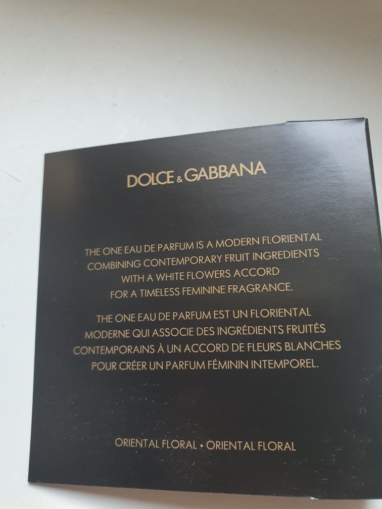 Dolce and gabanna the one