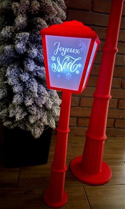 Świąteczna latarnia LED — druk 3D PLA — dekoracja świąteczna