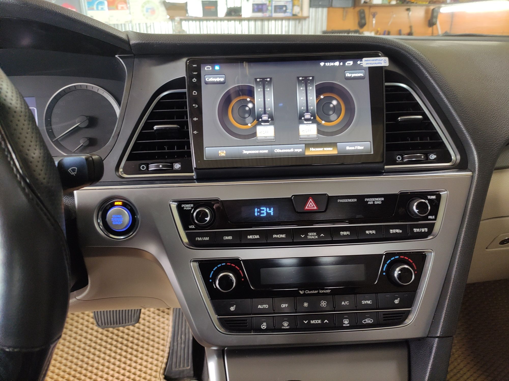 Магнитола мощная Hyundai Sonata 2015-2018, QLED +CarPlay 4G слот.