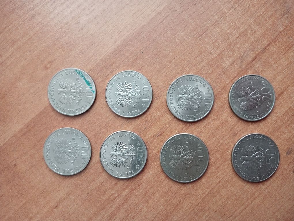 Monety polskie 80/89r. Od 20zł.do 500zł