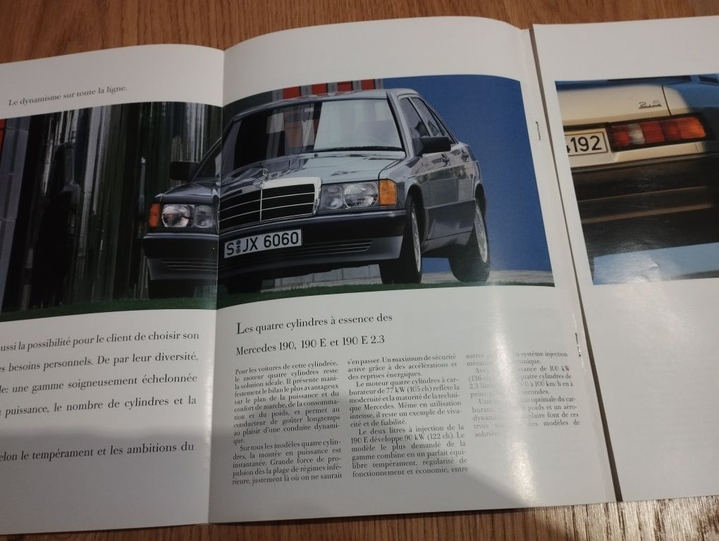 Prospekt katalog Mercedes Benz W201 190E