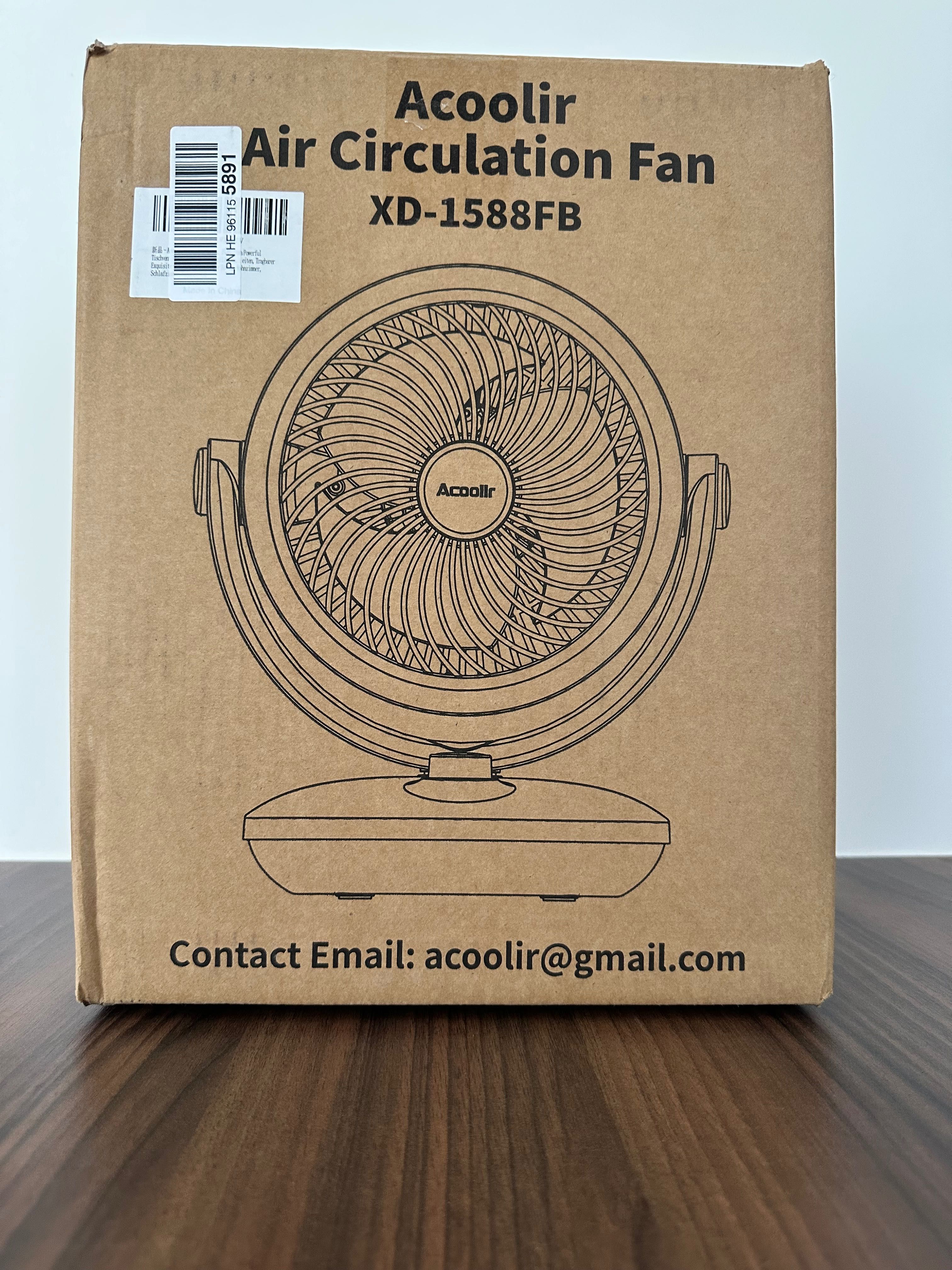 Acoolir Wentylator, cichy wentylator cyrkulacyjny 24 dB