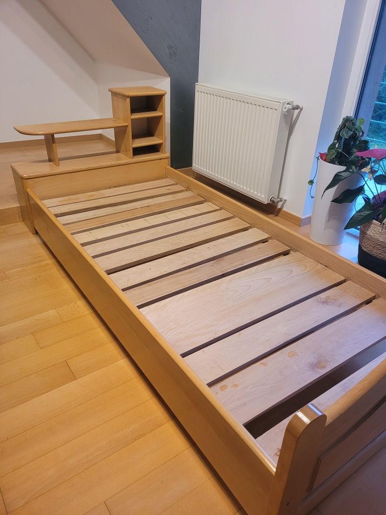 Drewniane łóżko pod materac 90 X 200 cm