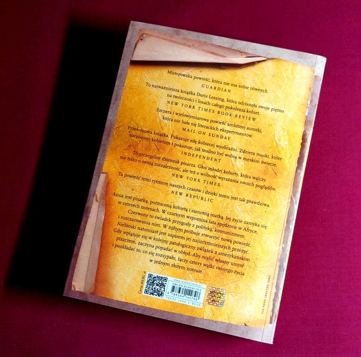 ZŁOTY NOTES Doris Lessing literacki Nobel 2007 wydanie poprawione