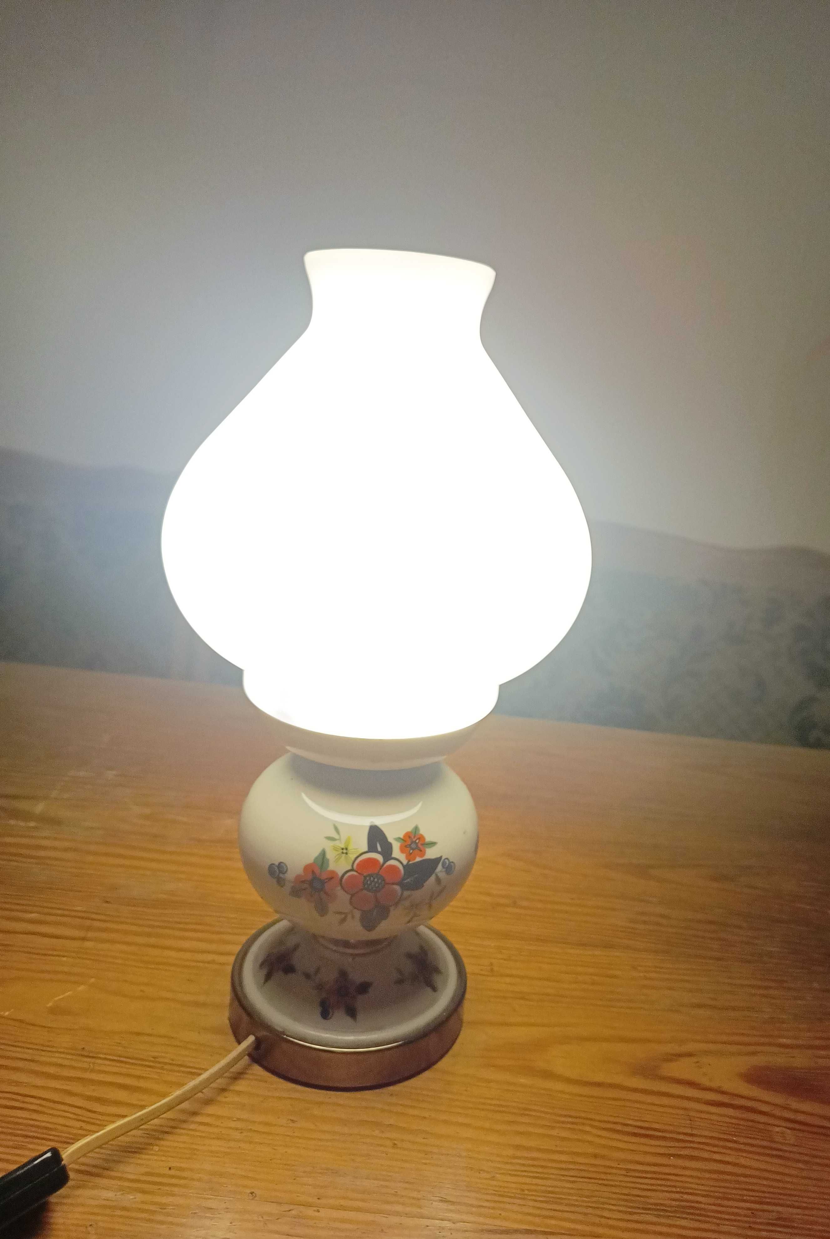 Lampka nocna ceramiczna z PRL