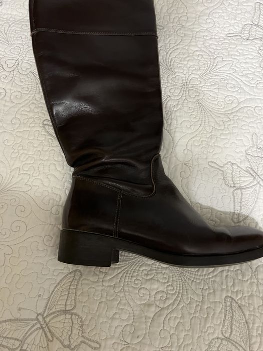 Жіночі чоботи шкіряні