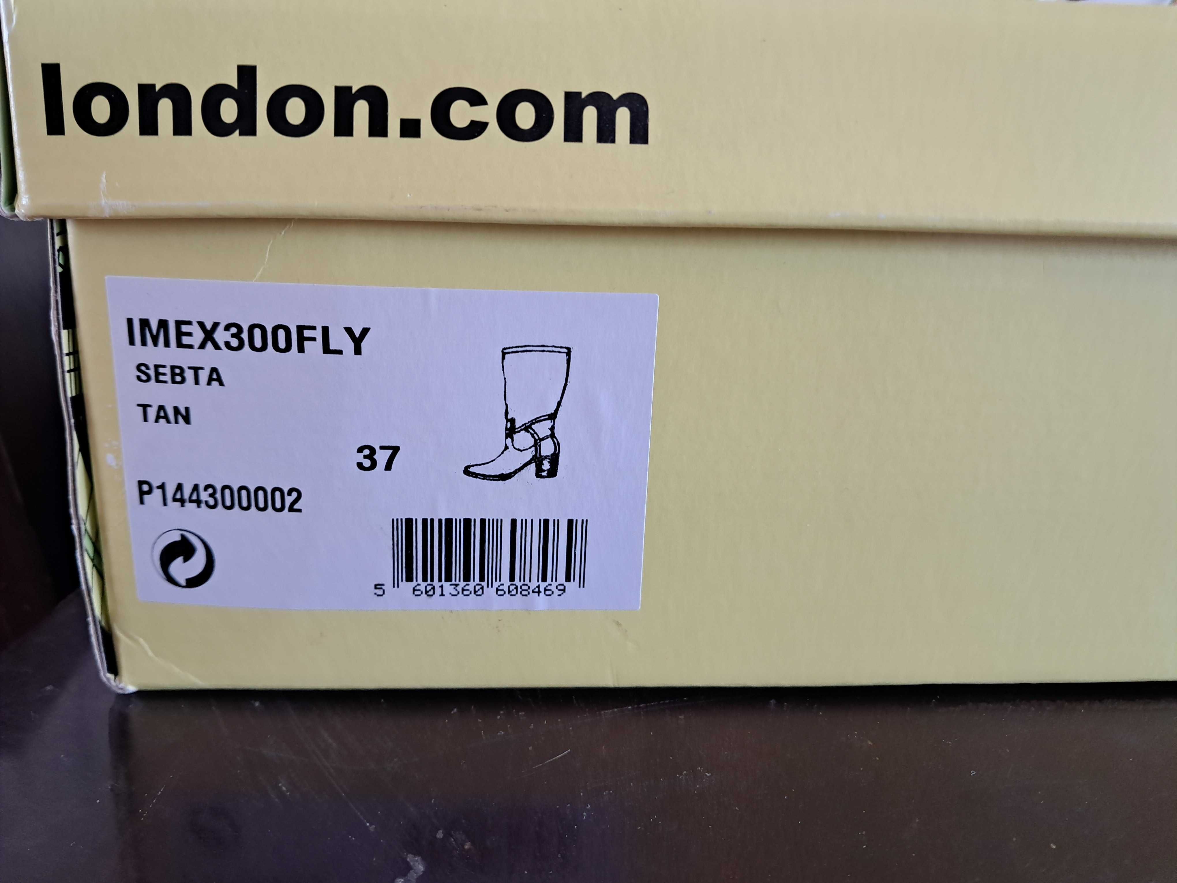 Botas castanhas com salto Fly London