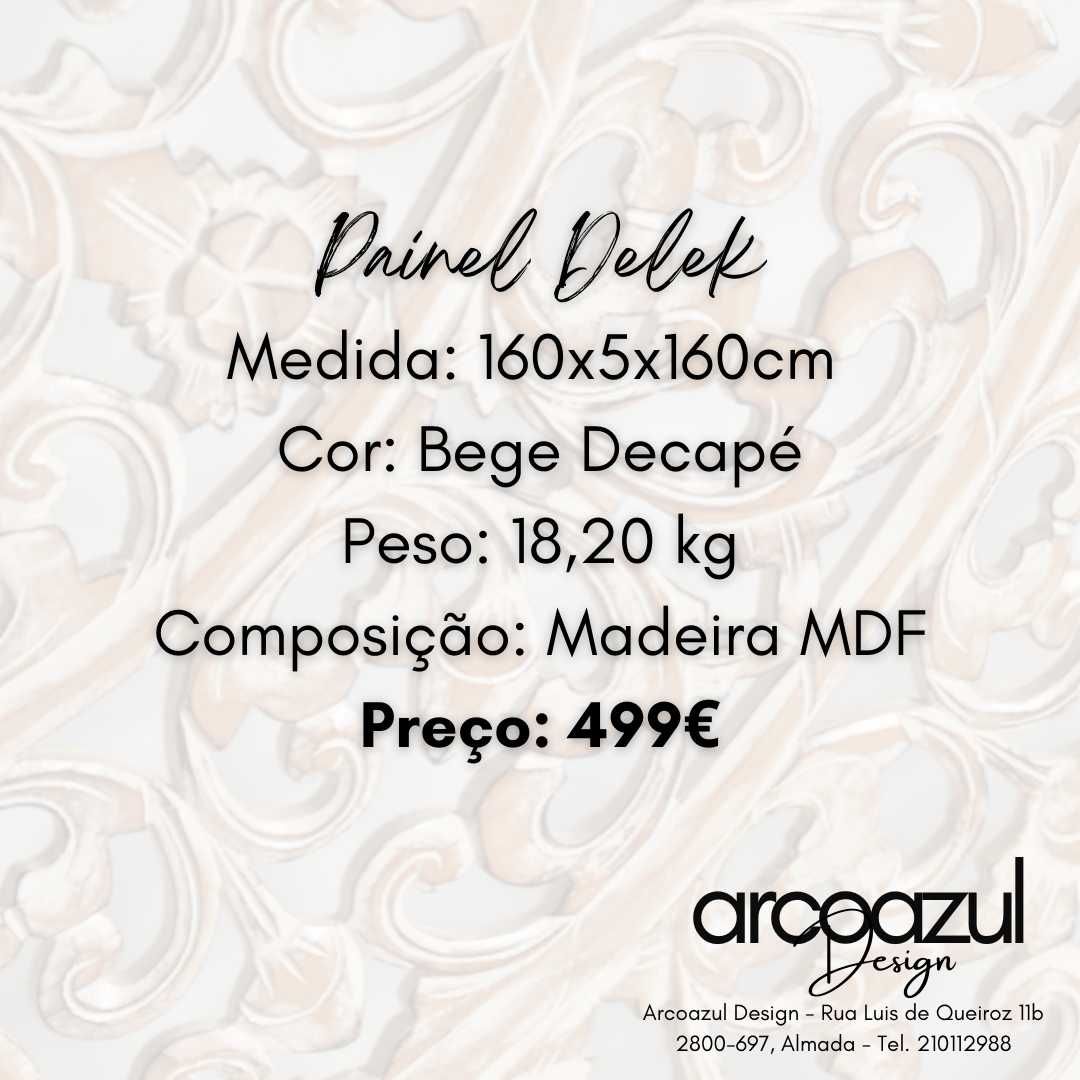 Painel Madeira Mandala Delek - 160x160cm Decape By Arcoazul Design