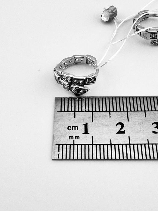 Золота каблучка біле золото кішка