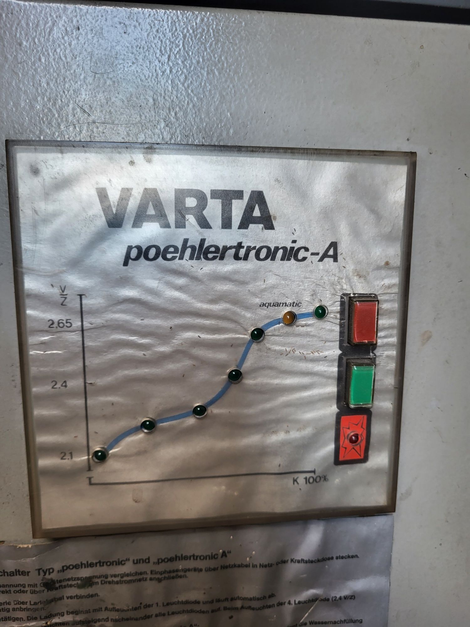 Prostownik varta 24v ładowarka trakcyjna bateria 24v