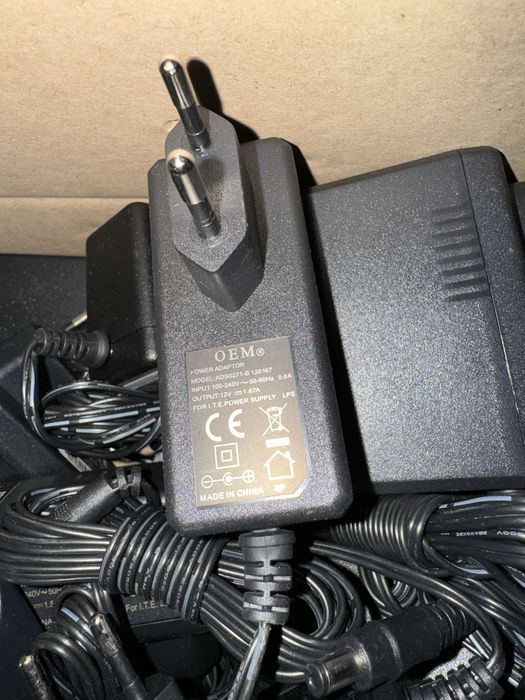 Блок питания (блок живлення) 12в та 5в (коннектор, штекер: 5,5/2,5мм)