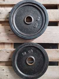Obciążenie olimpijskie żeliwne Hes zestaw 2x10kg fi51