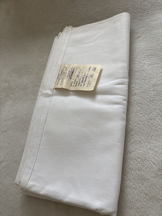 Obrus z czasów  PRL z kartką zakupu